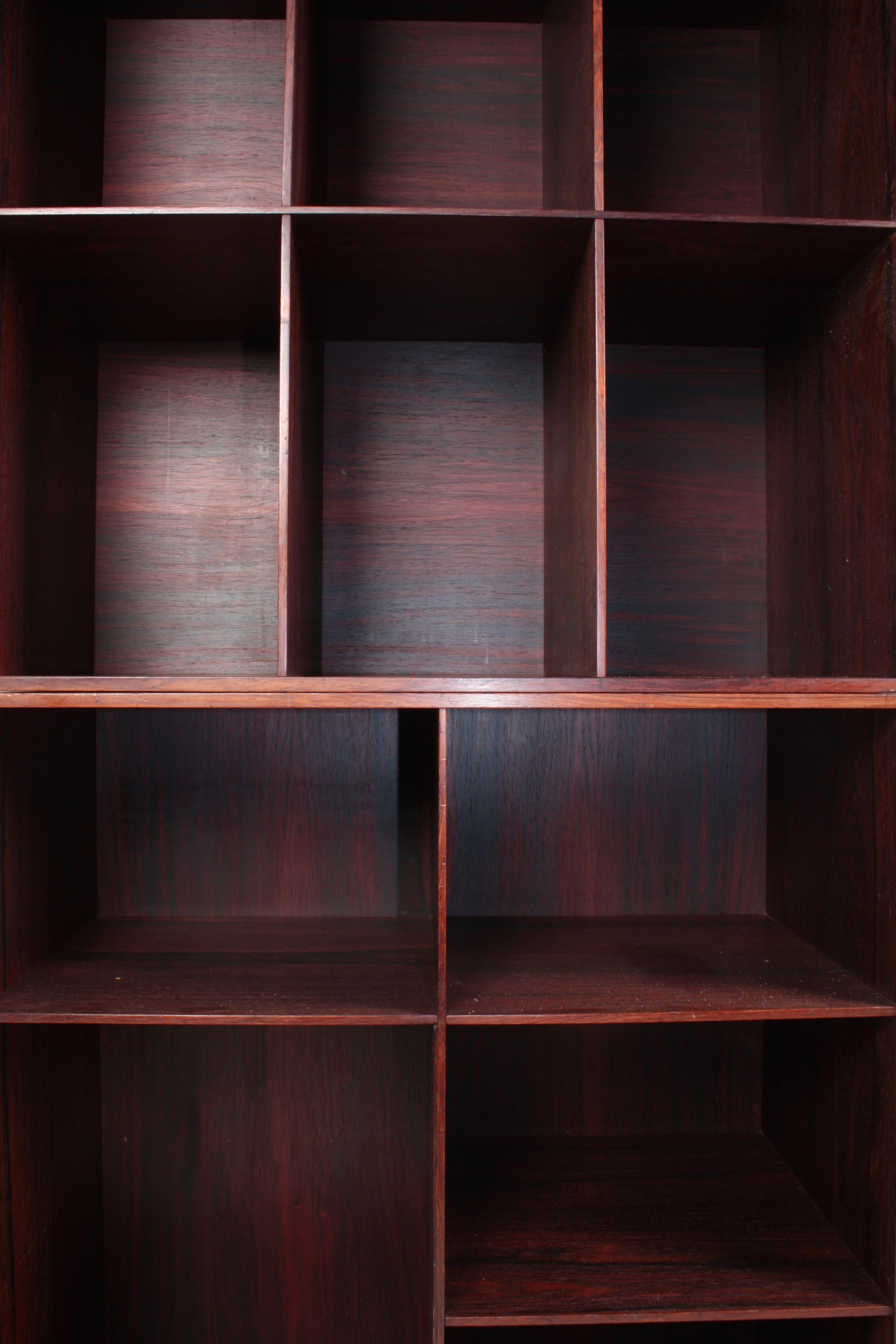 Pair of Bookcases in Rosewood by Mogens Koch, Danish Design, Mid-Century, 1950s For Sale 2