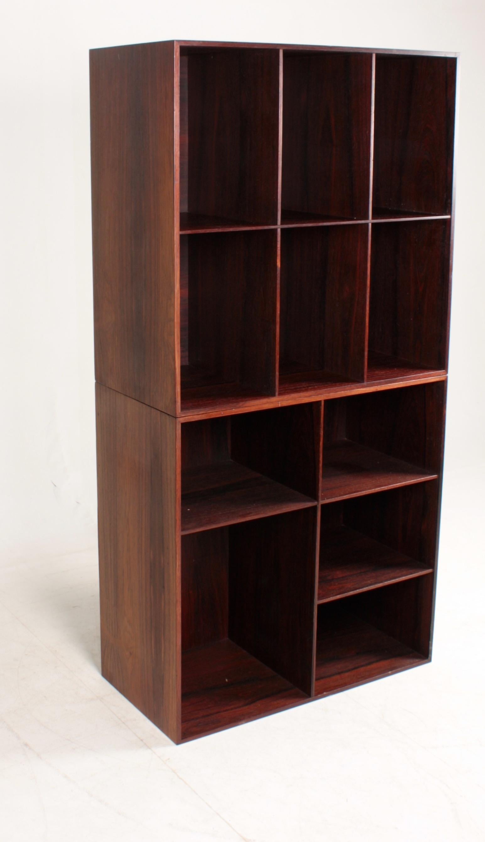 Pair of Bookcases in Rosewood by Mogens Koch, Danish Design, Mid-Century, 1950s For Sale 3