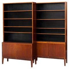 Pair of Bookcases with Cabinets by Danish Cabinetmaker