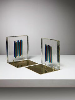 Pair of Bookends by Venini, Italy, 1960s