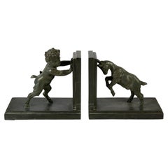 Pair of Bookends, Calamine, Paris, France, circa 1920, After Carlier