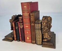 Pair of antique bookends in the form of wheat sheaves, English circa 1820