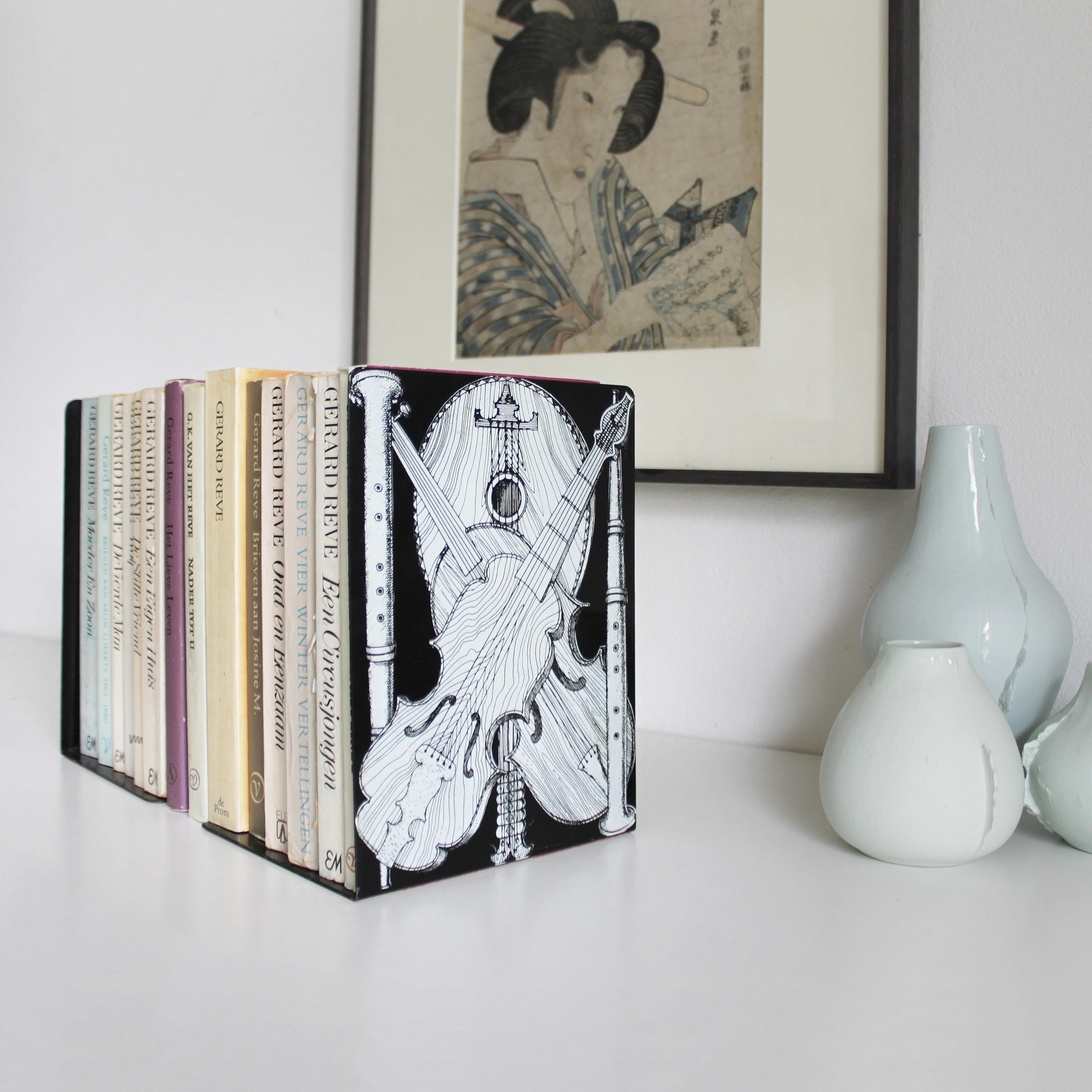 Pair of Bookends 'Strumenti Musicali' by Piero Fornasetti, 1950-1960 For Sale 11