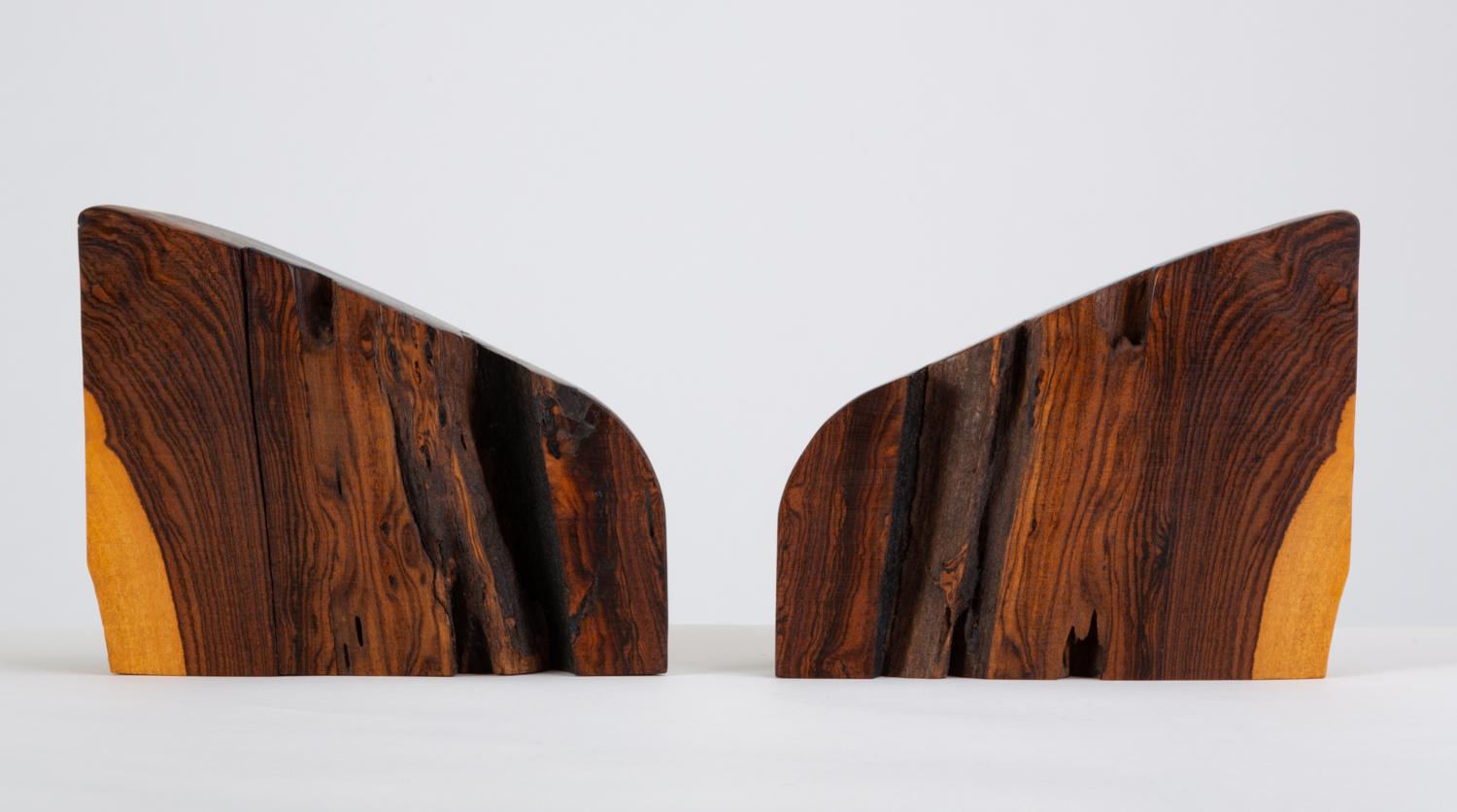 Pair of Bookends with Sapwood Figuring by Don Shoemaker for Señal 1