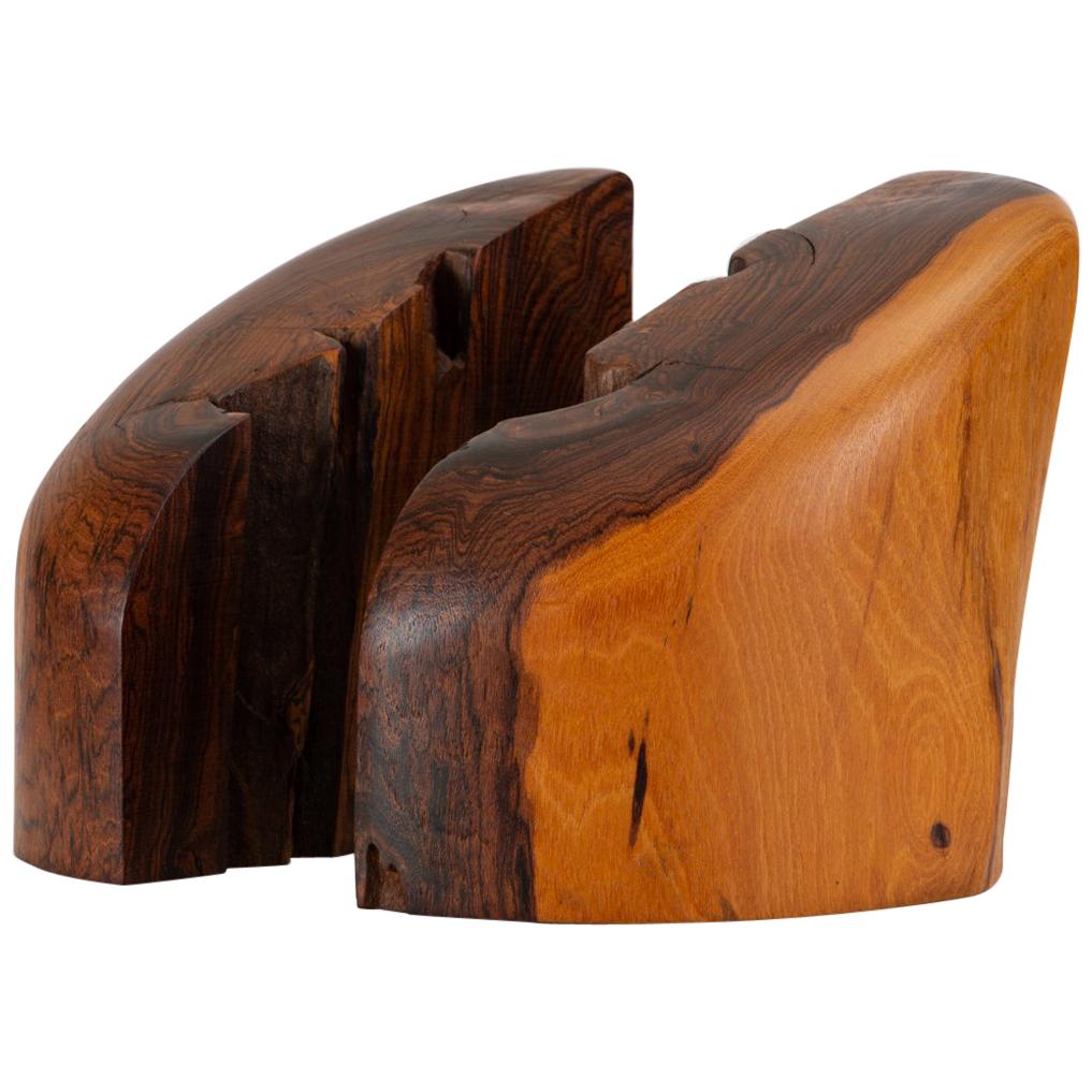 Pair of Bookends with Sapwood Figuring by Don Shoemaker for Señal