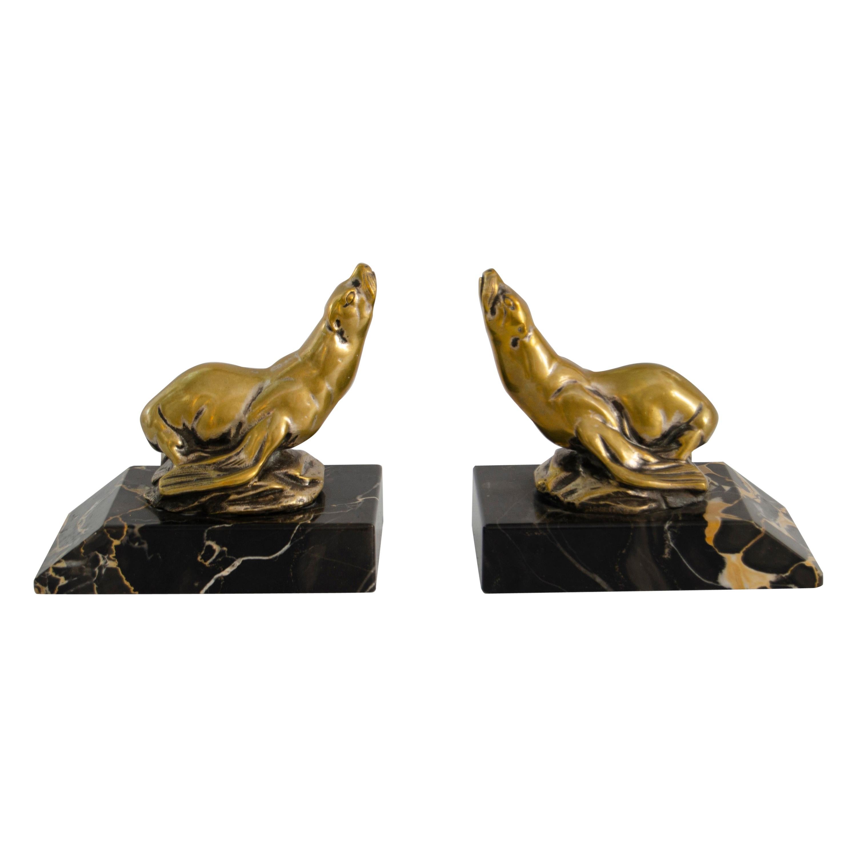 Pair of Bookens Seal Figure 'Art Deco'