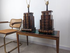Pair of Books lamps by Theodore Alexander