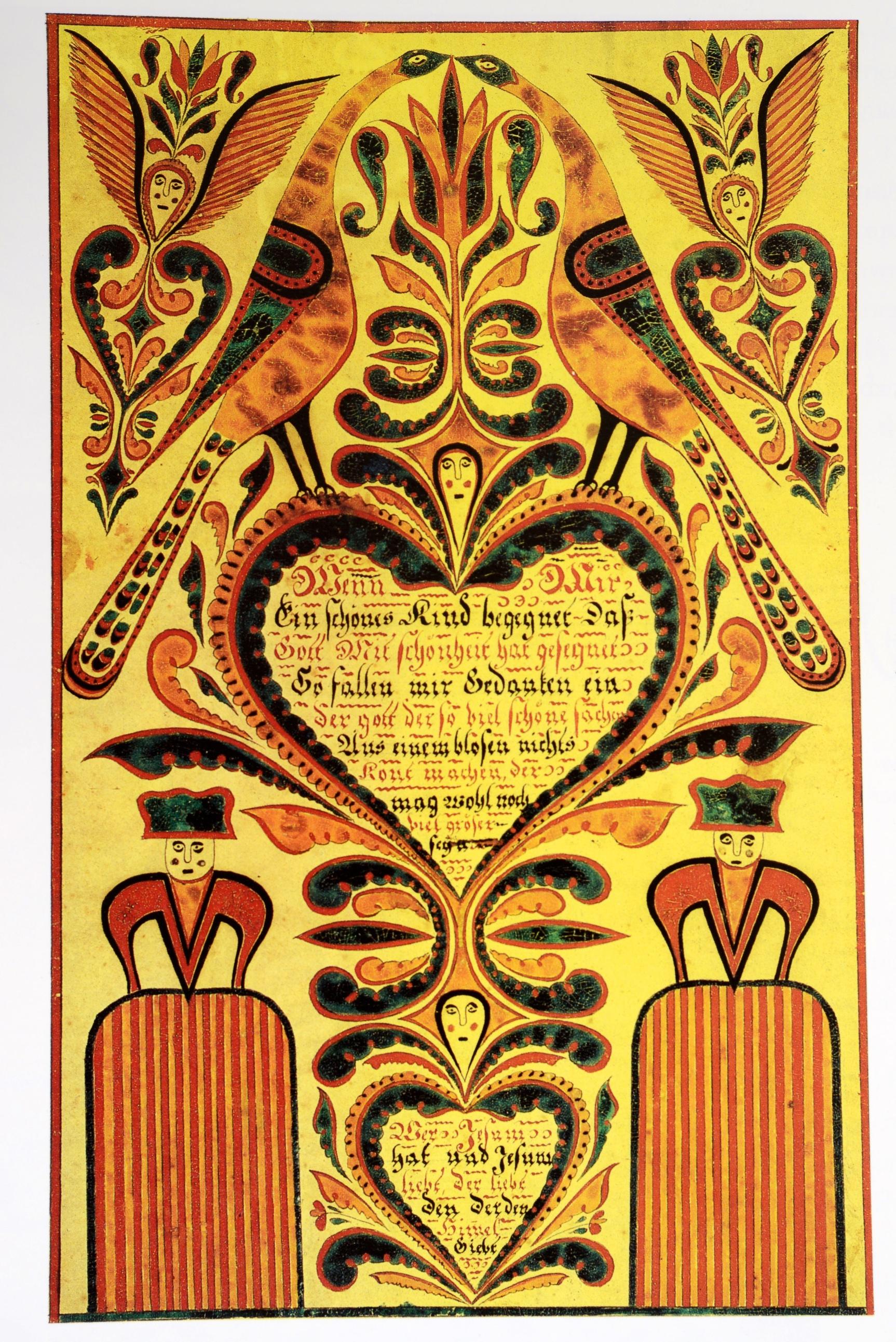 Late 20th Century Pair of Books on American Folk Art Hearts, Both Are Stated First Edition's