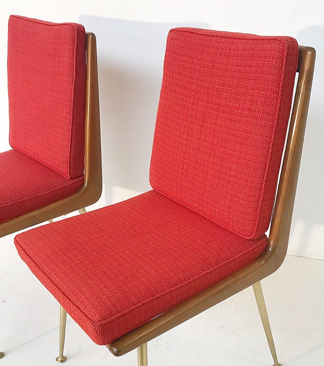 European Pair of Boomerang Chairs by Hans Mitzlaff for Eugen Schmidt Soloform, 1953