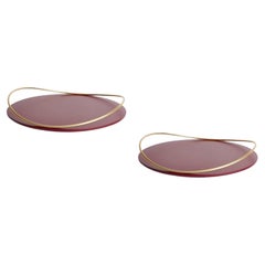 Pair of Bordeaux Touché E Trays by Mason Editions