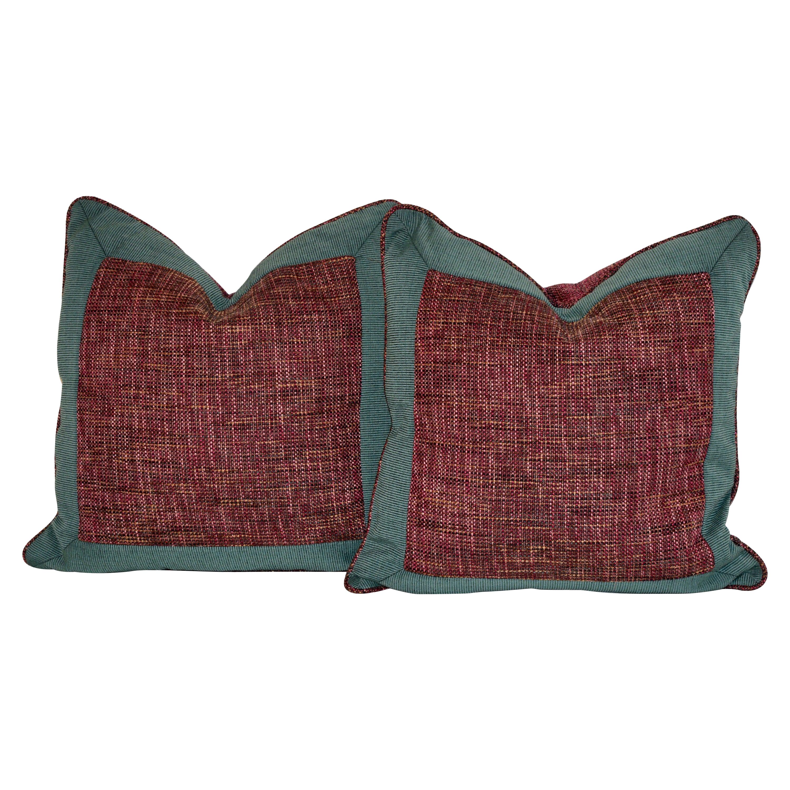 Handmade Bordered Pillows at 1stDibs