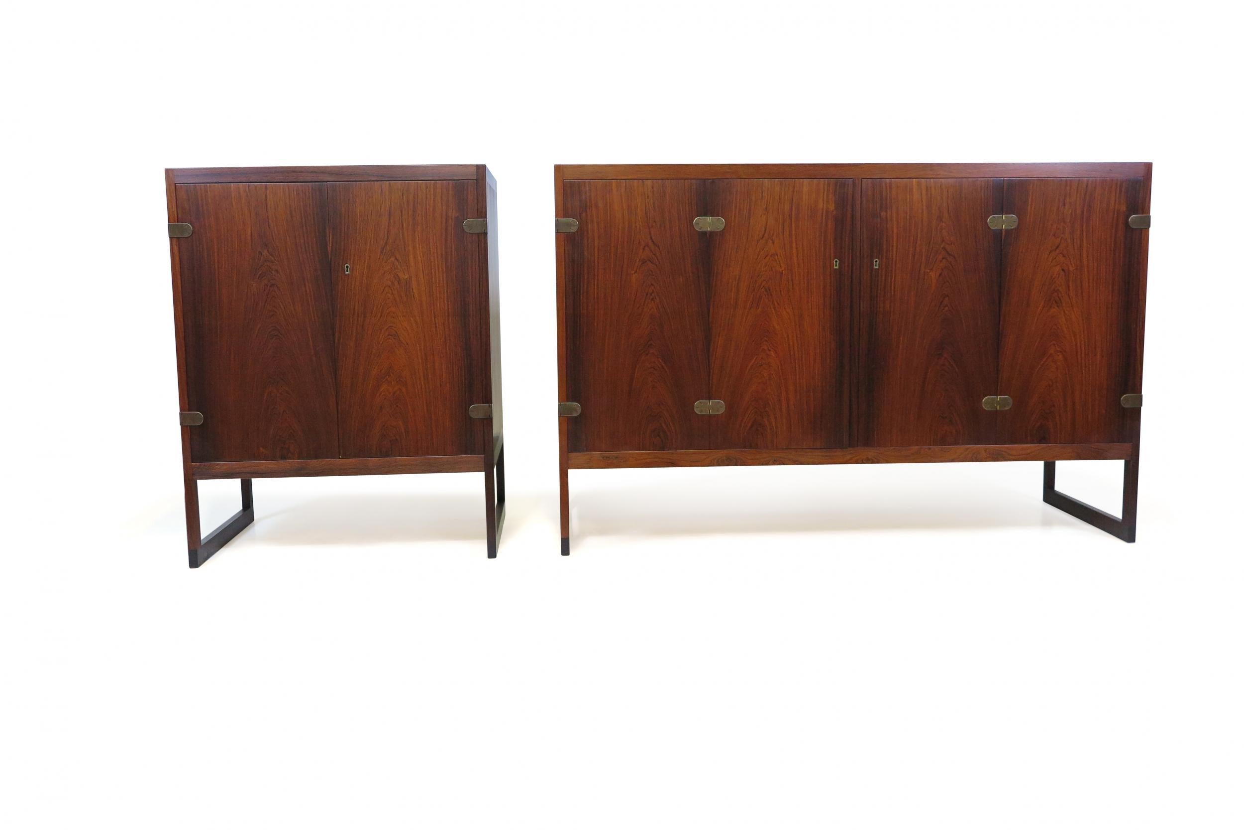 Pair of Borge Mogensen Rosewood Cabinets Model BM 57 1