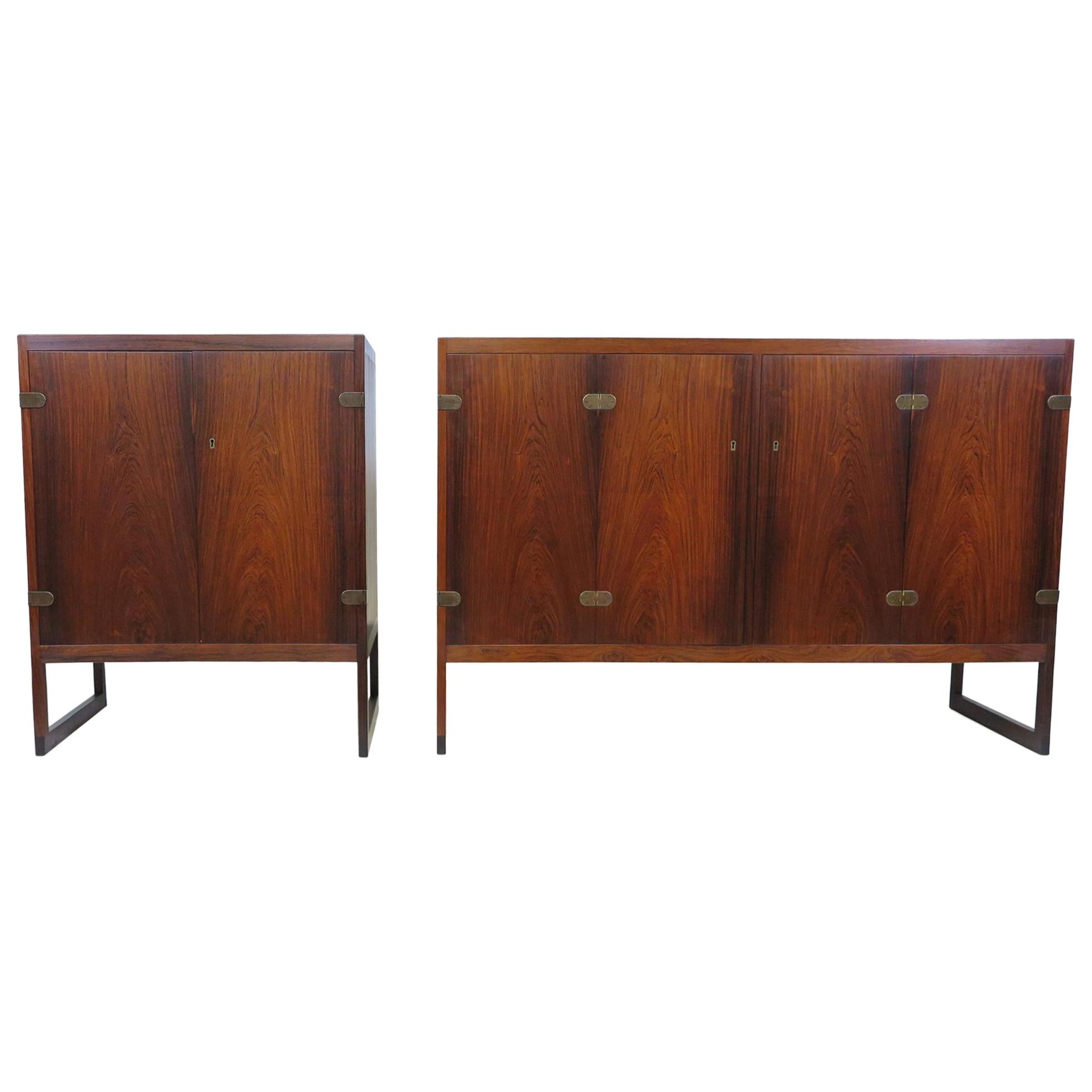 Pair of Borge Mogensen Rosewood Cabinets Model BM 57