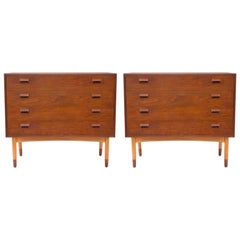 Pair of Borge Mogensen Teak and Beech Chests