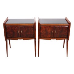 Pair of Borsani Style Bedside Cabinets