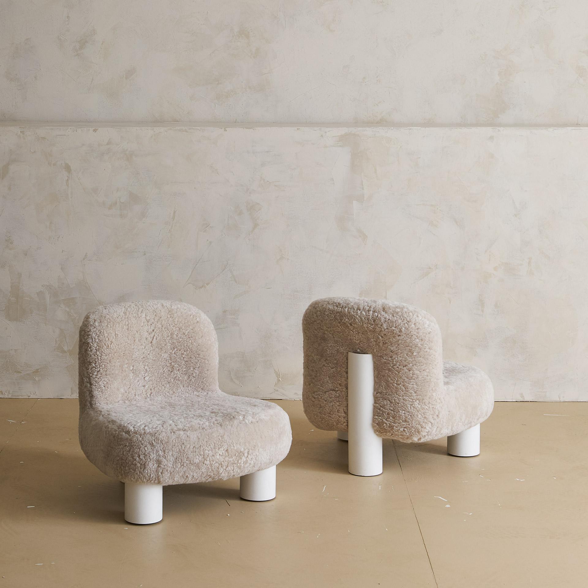 Designed by Cini Boeri in 1973, this chair provided a unique versatility to customers thanks to the variety of heights it was sold in and the wheels hidden in the legs, allowing the chair to roll. This chair is the low version of the Botolo Chair