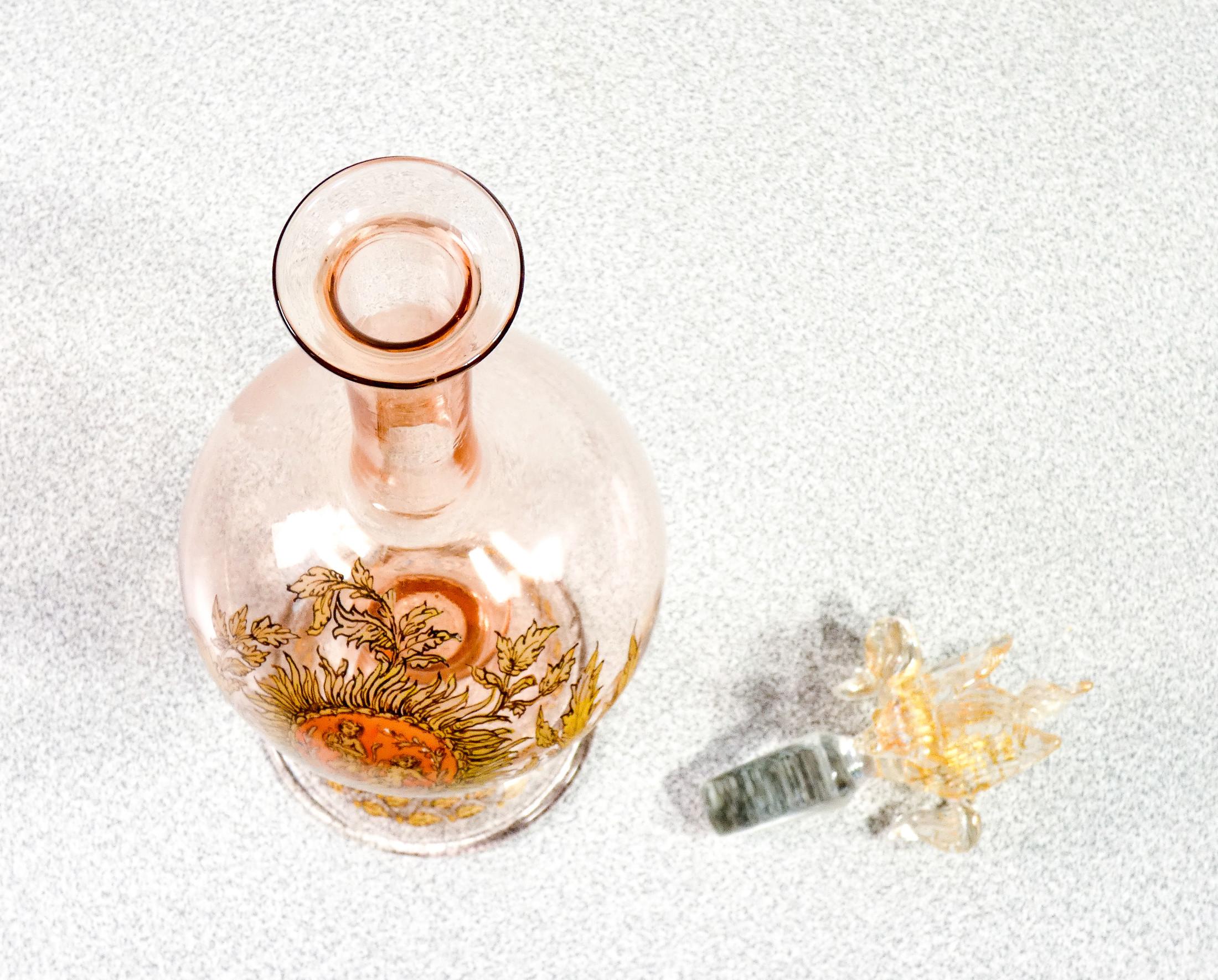 Paire de bouteilles en verre de Murano soufflé, début du 20e siècle en vente 2