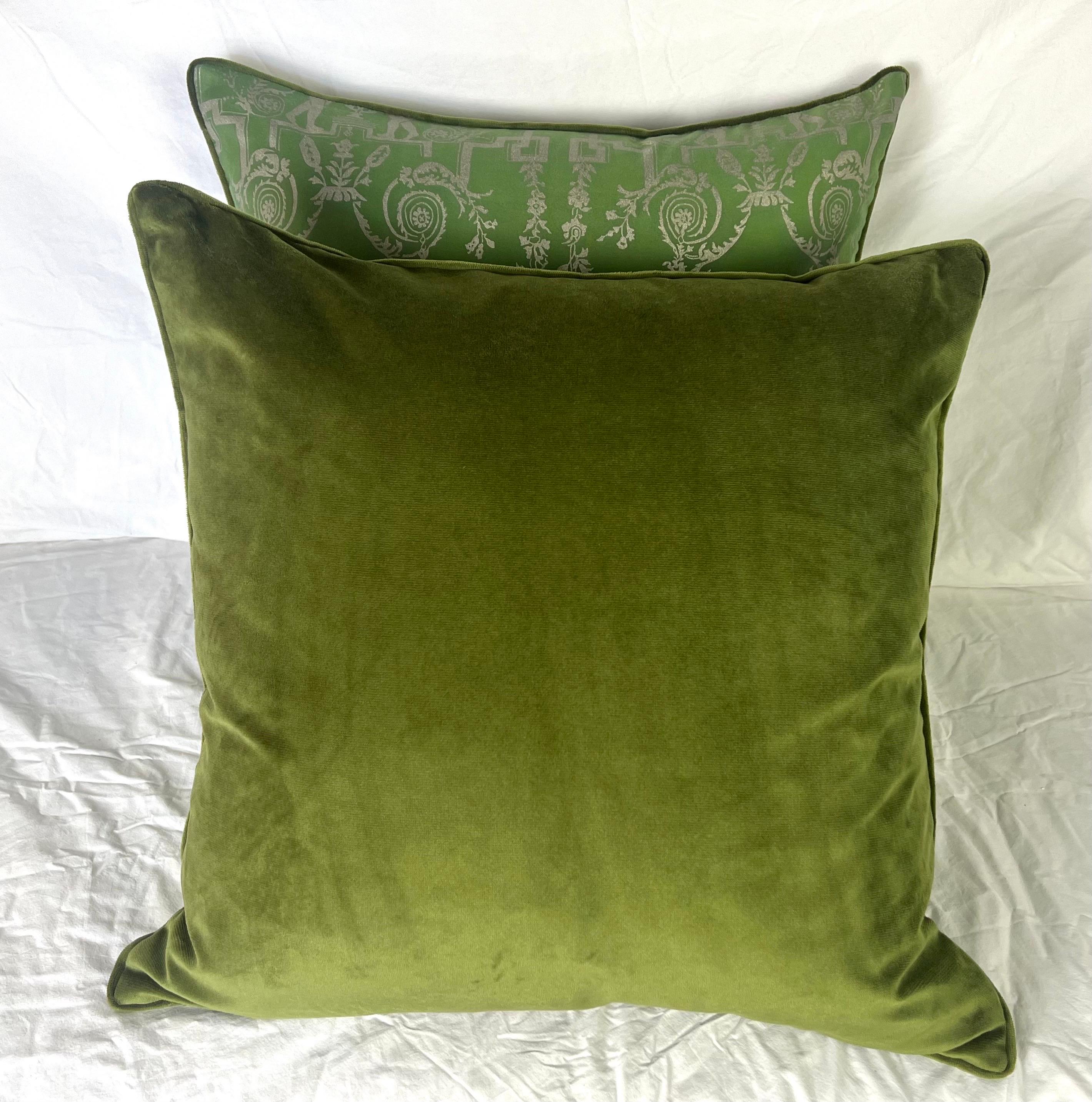 Coton Paire de coussins Fortuny à motifs Boucher en vente
