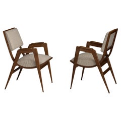 Pair of Boucle Armchairs, France circa 1950