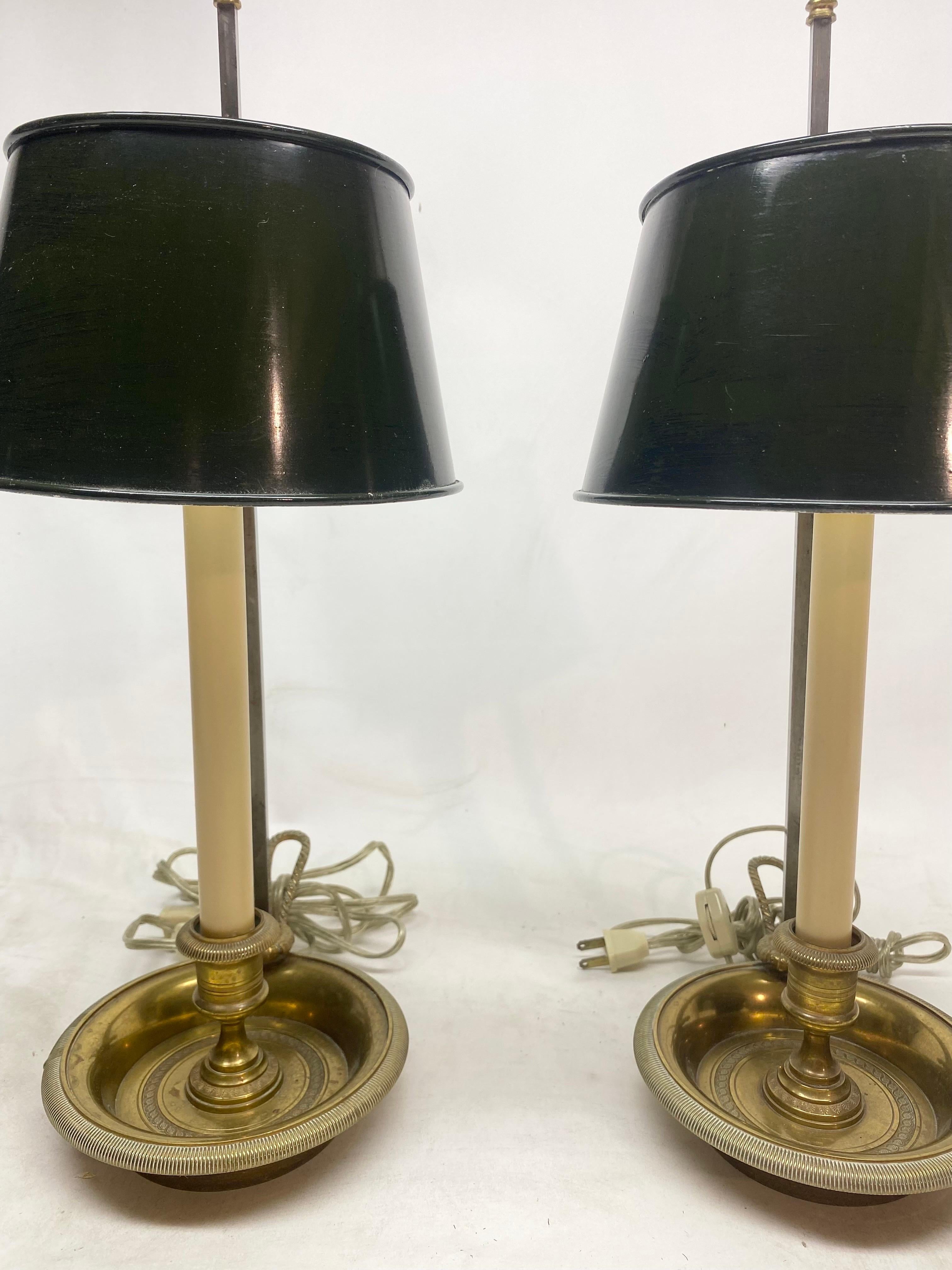 Paire de lampes bouillotte Bon état - En vente à East Hampton, NY