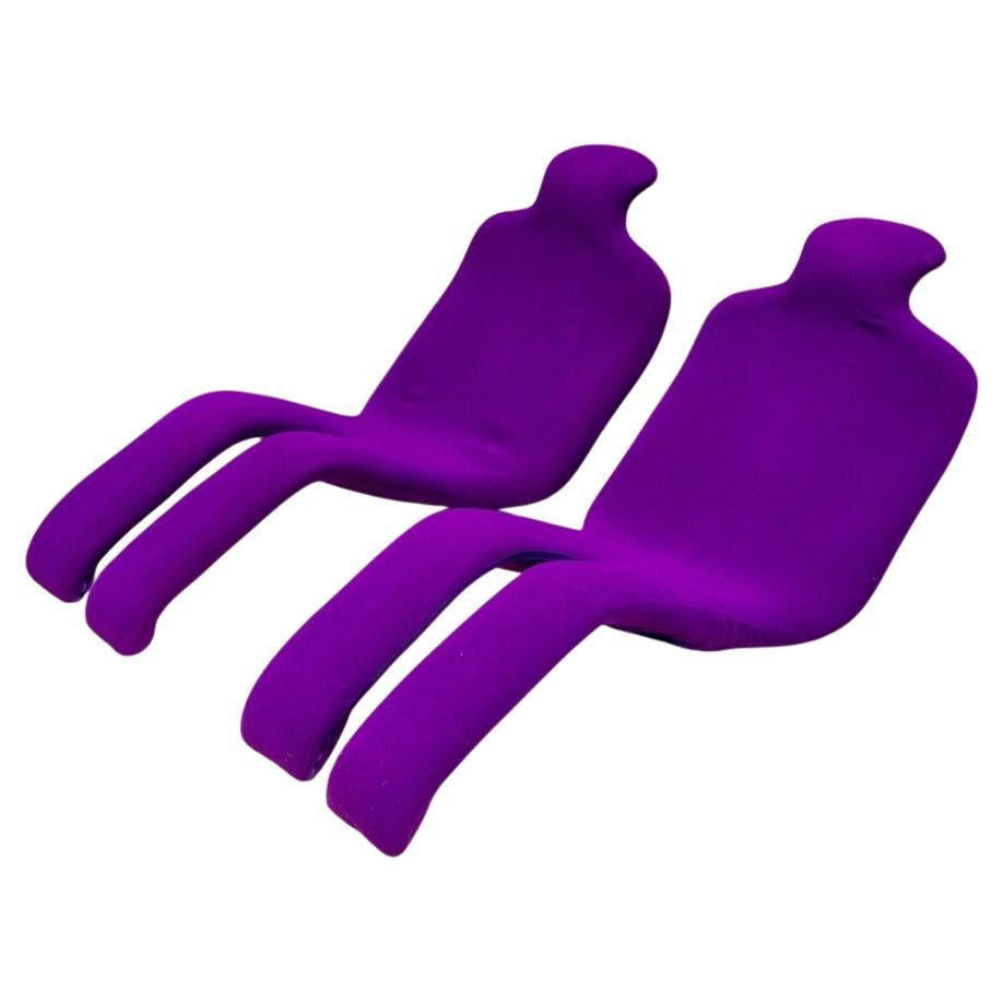 Paar Bouloum Olivier Mourgue Design Lounge Stühle im Angebot