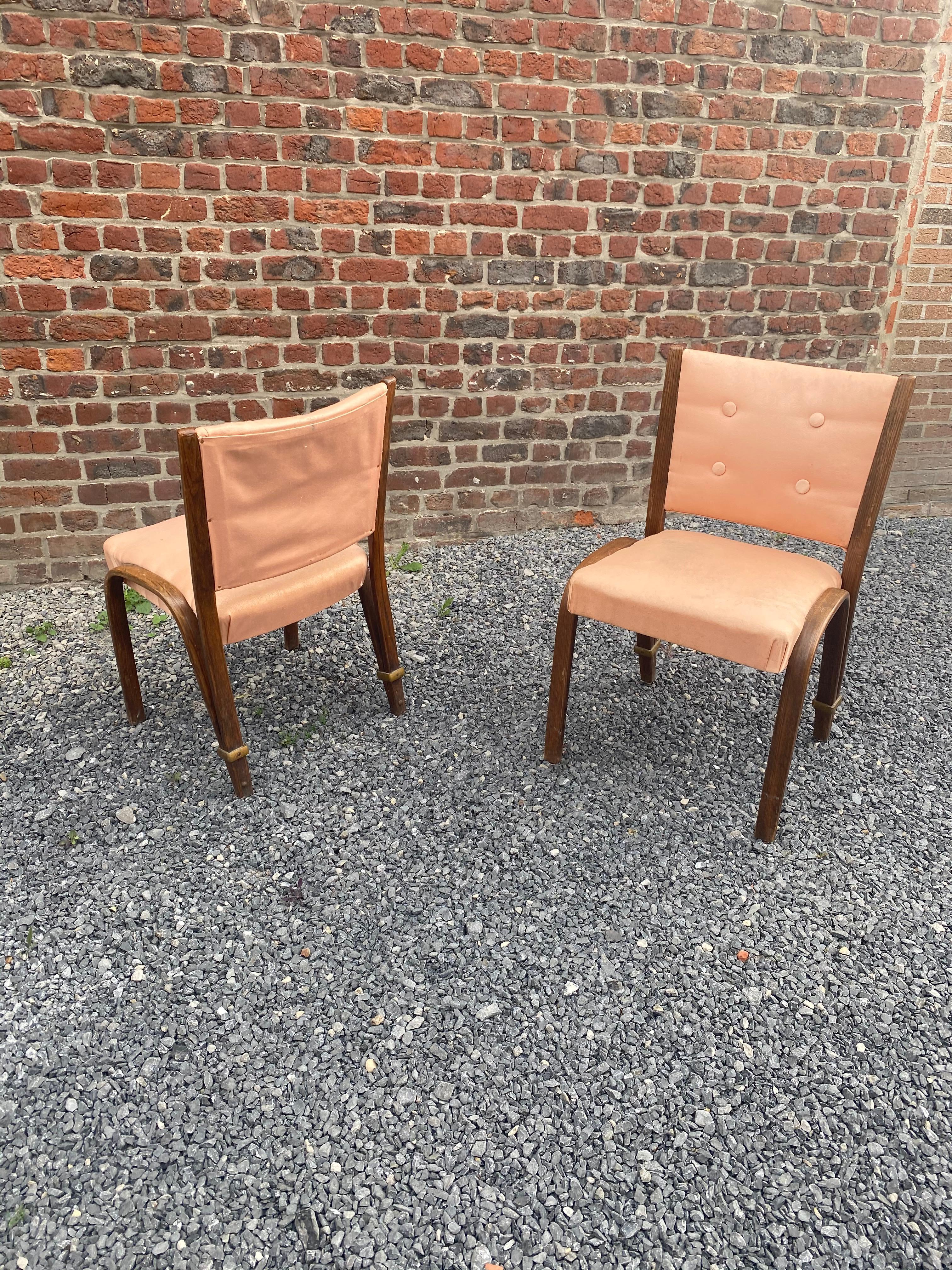 Paire de chaises de la série 