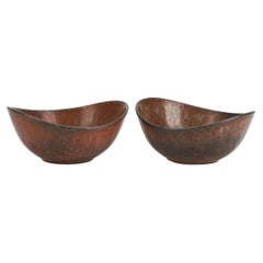 Pair of Bowls by Gunnar Nylund, Rorstrand, Sweden, 1950's