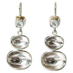 Pair of “Bowls” Dangling Earrings by Sigurd Persson, Sweden, 1952