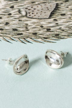 Pair of "Bowls" Earrings by Sigurd Persson, Sweden, 1950s