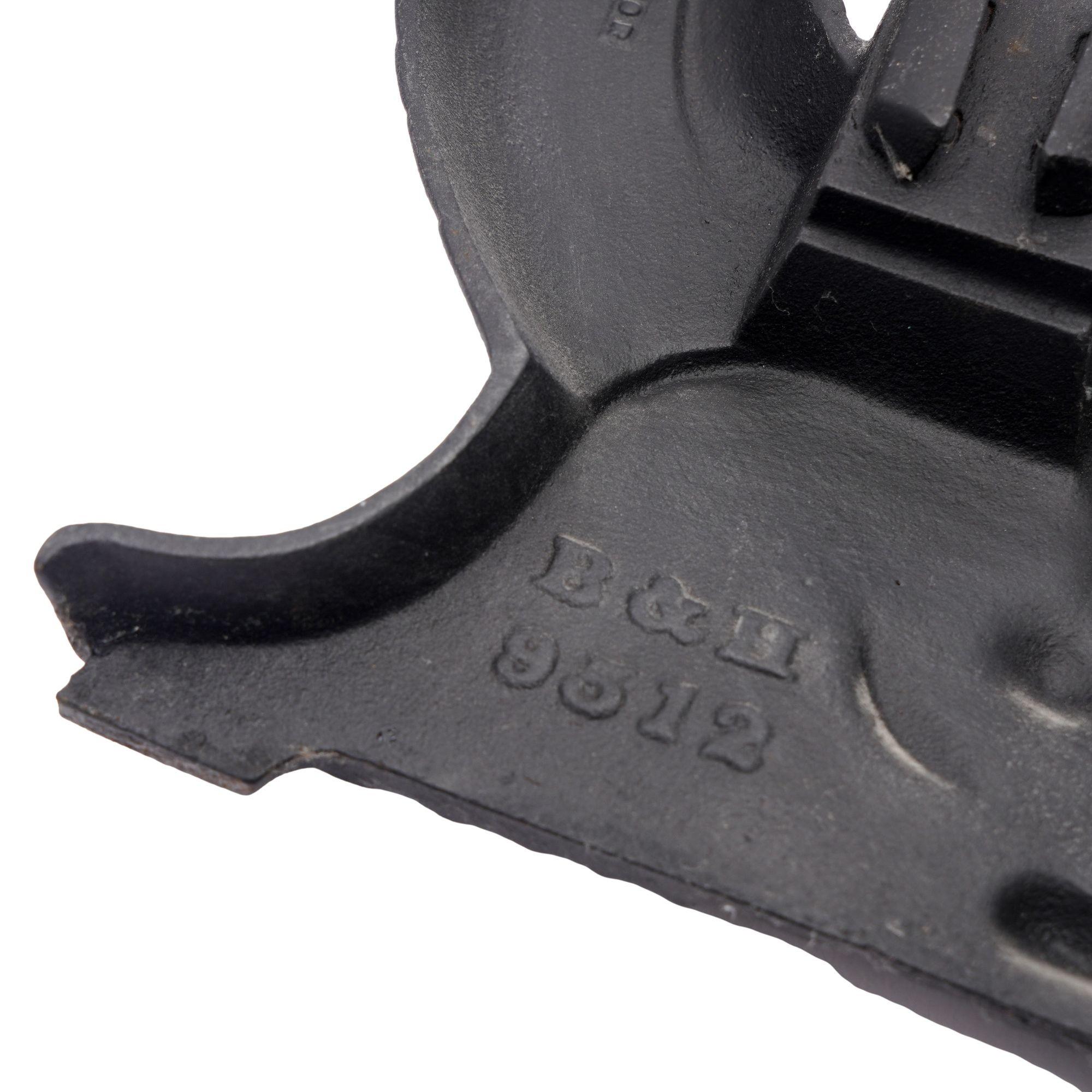 Pair of Bradley & Hubbard cast iron dolphin form andirons, c. 1900 For Sale 2