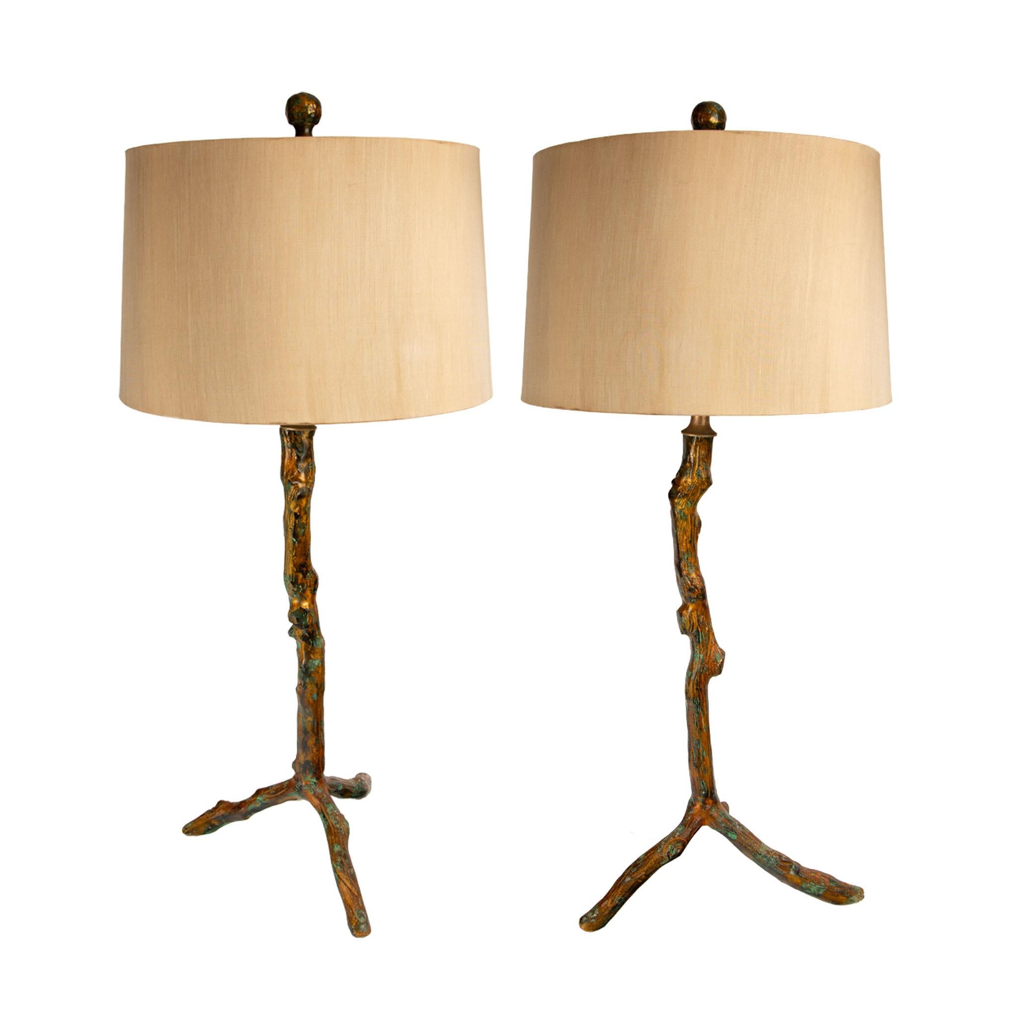 Pair Of Branch Lamps For Sale 2