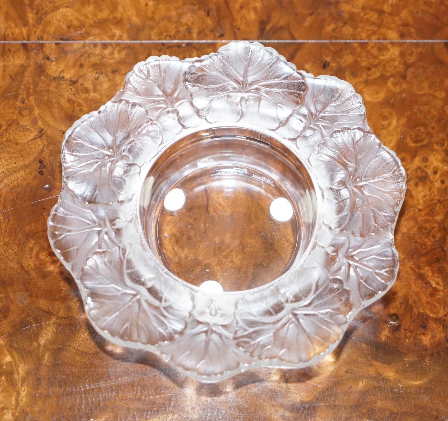 Royal House Antiques

Royal House Antiques is delighted to offer for sale pair of brand new in the original box and packaging Lalique Cendrier Honfleur small bowls

A good looking well made and decorative set, they are brand new, only removed from