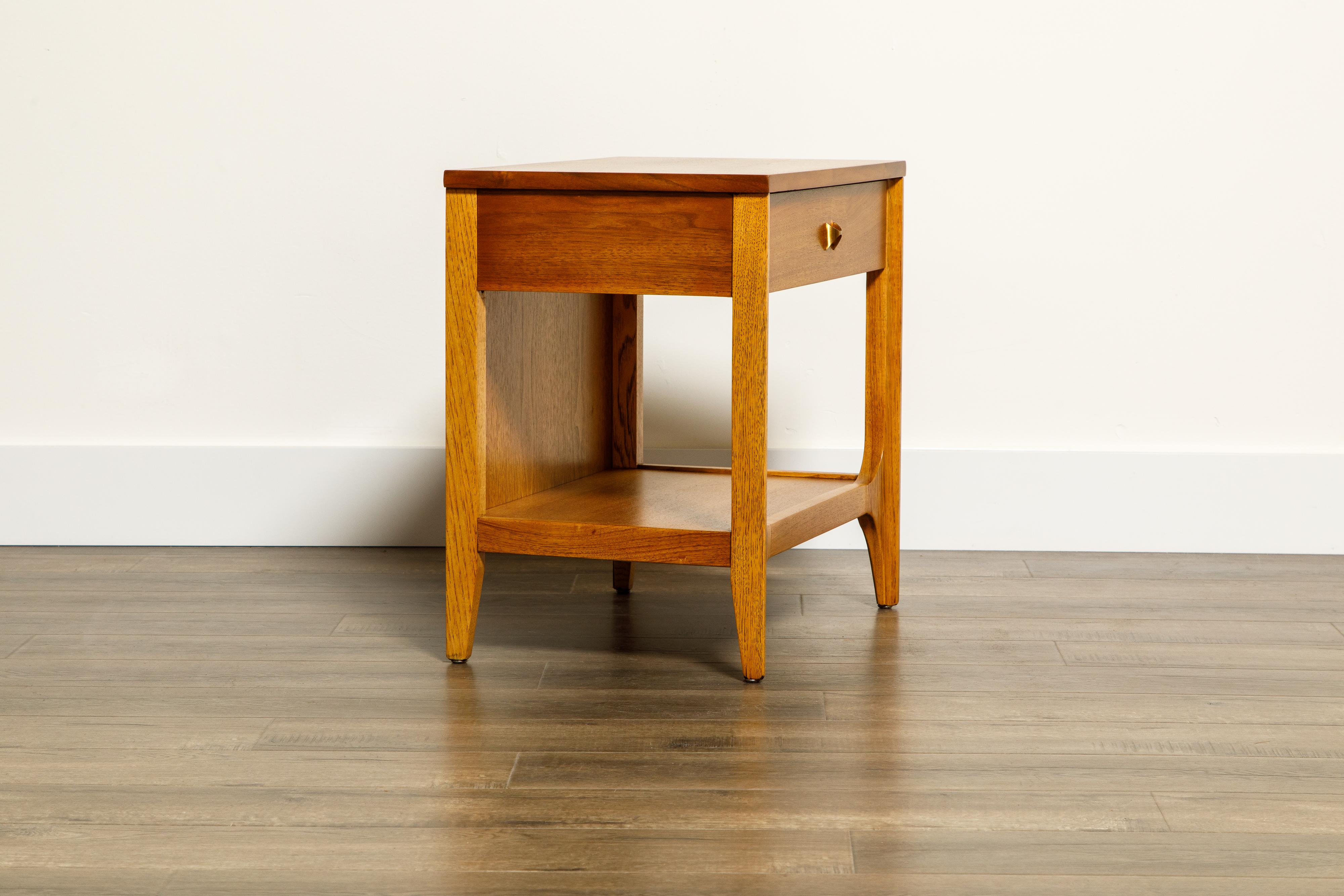 Pair of 'Brasilia' Bedside Tables by Broyhill Premiere, Refinished, 1960s 2