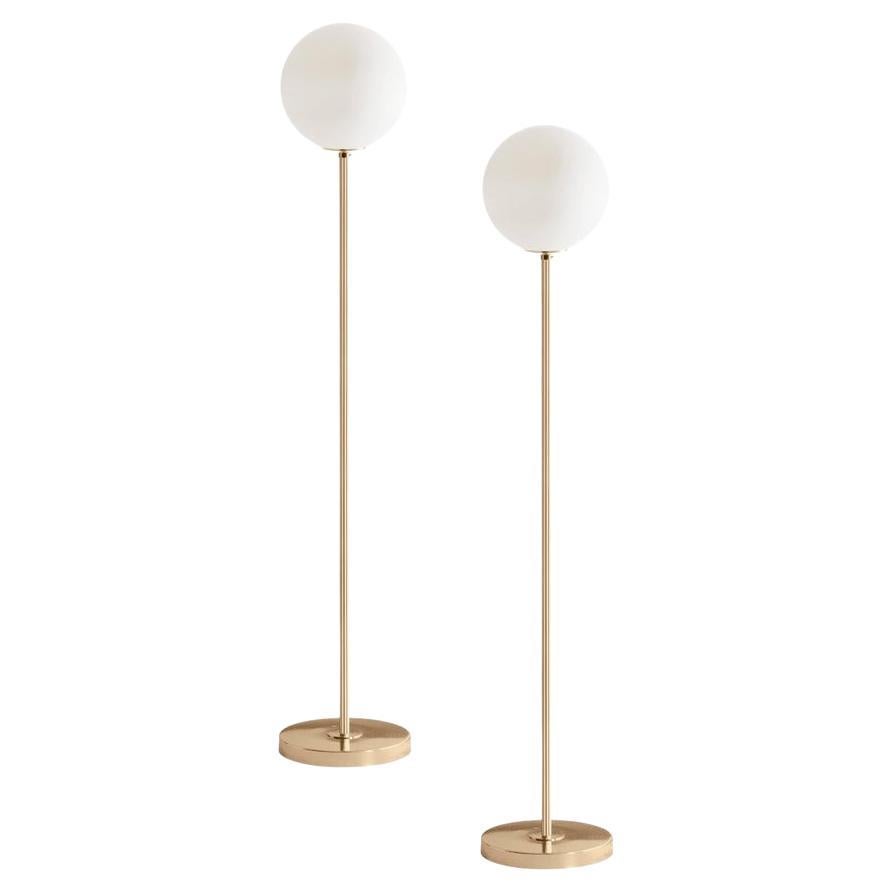 Pair of Brass 06 Floor Lamps 160 by Magic Circus Editions For Sale