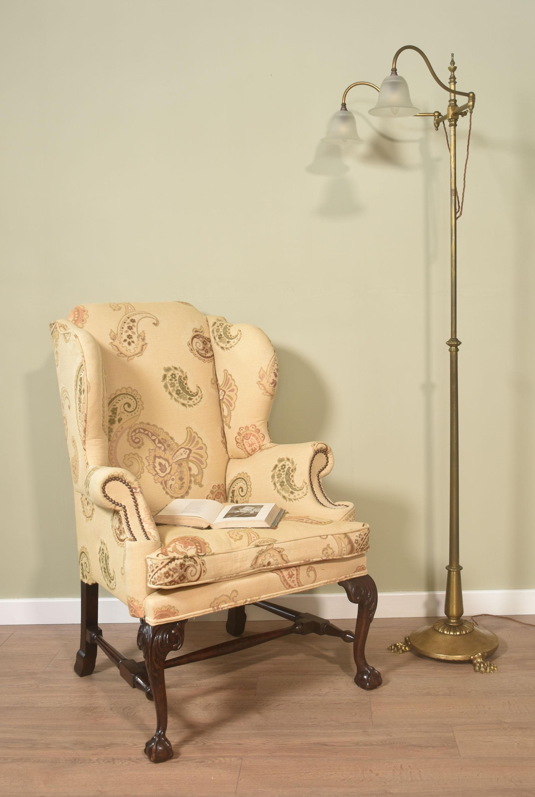 Paire de lampes de lecture ajustables en laiton en vente 3