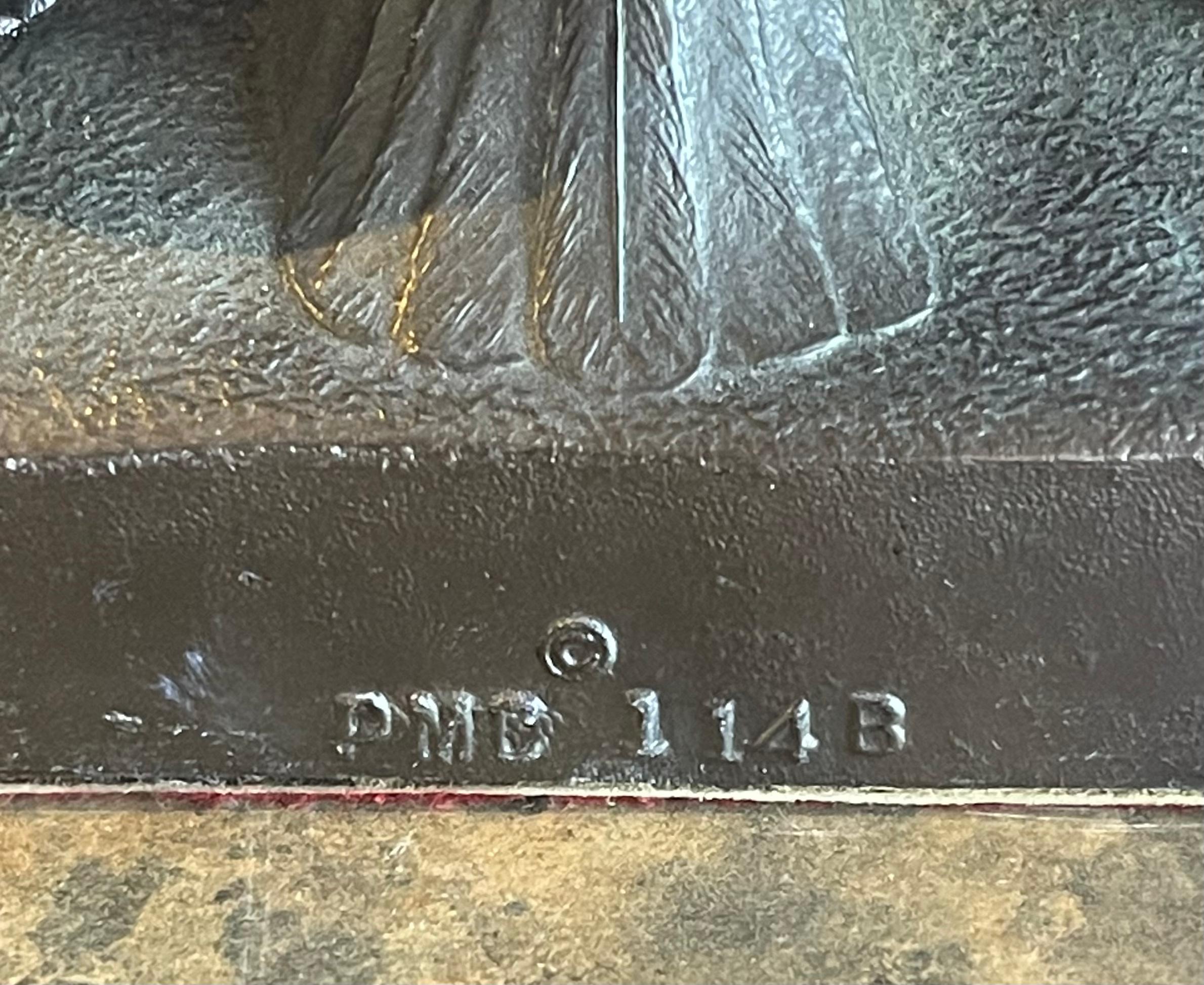 Bronze Paire de serre-livres en laiton American Eagle 1776 de Philadelpha Manufacturing Co. en vente