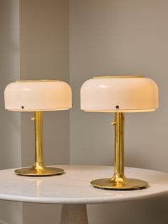 Paar Knubbling-Tischlampen aus Messing und Acryl von Anders Pherson