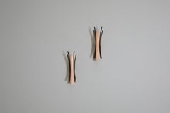 Pair of Brass and Black Lacquered Sconces for Brendel & Loewig, Berlin, 1950s