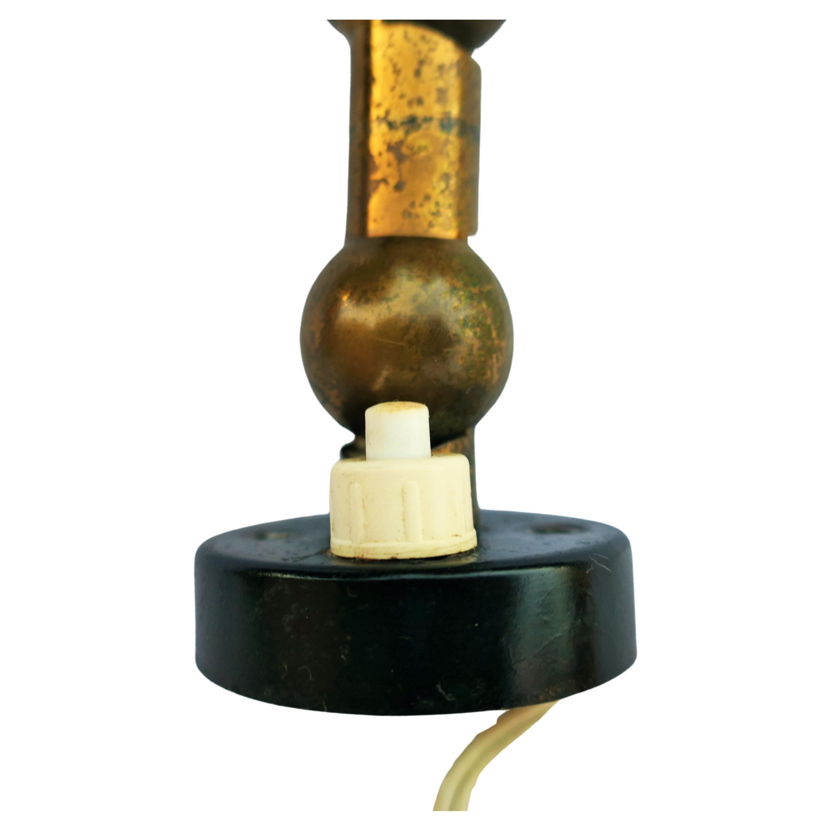Pair of brass and metal sconces in the style of Stilnovo Arteluce in vendita 3