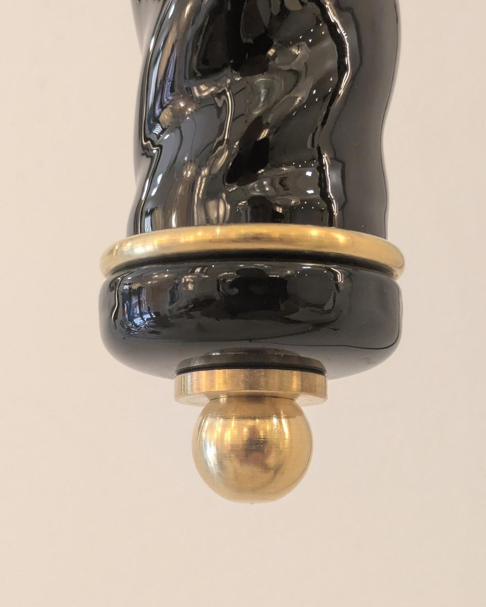 XXIe siècle et contemporain Paire d'appliques en laiton et verre de Murano en vente