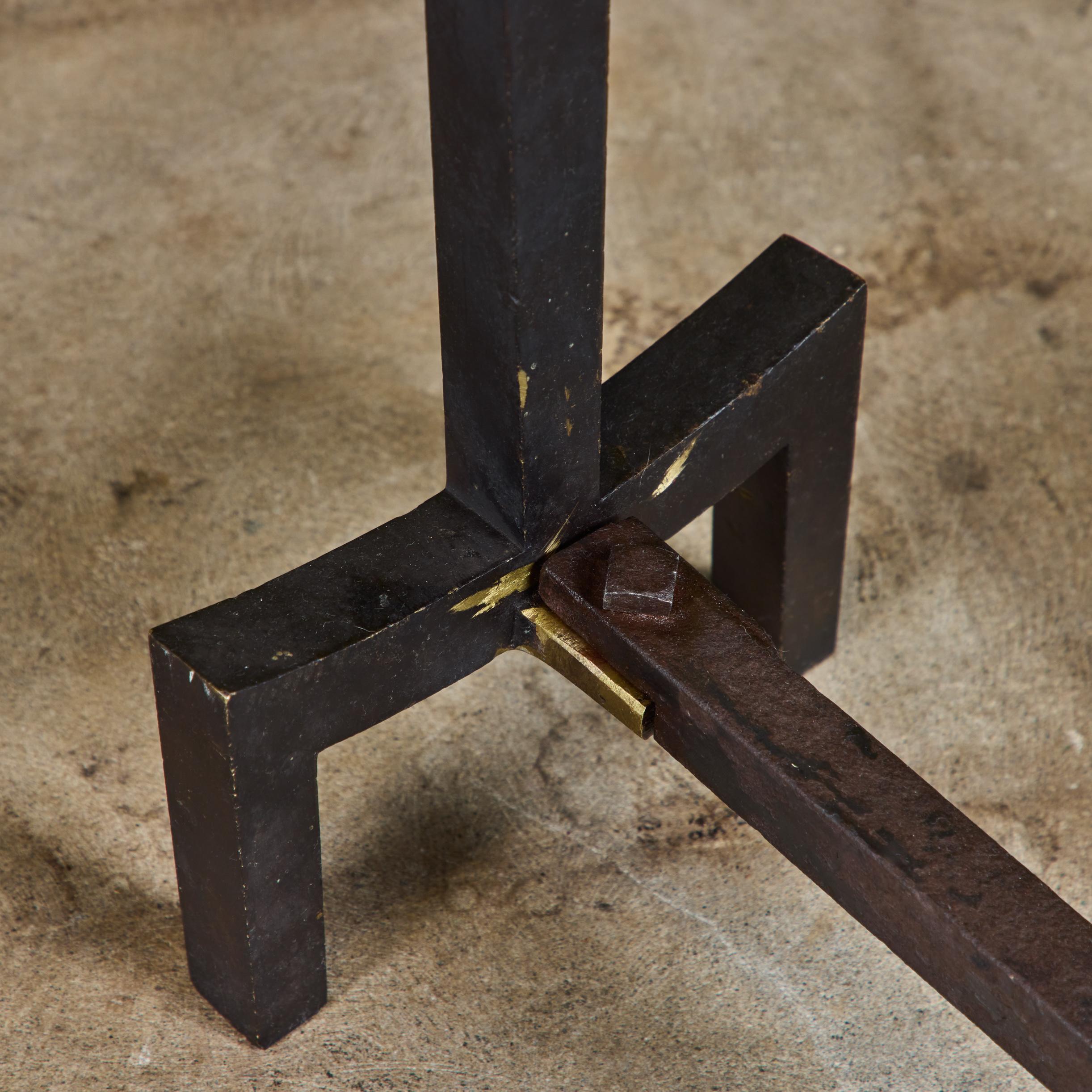 Pair of Brass Andirons by Saarinen Swanson Group For Sale 5