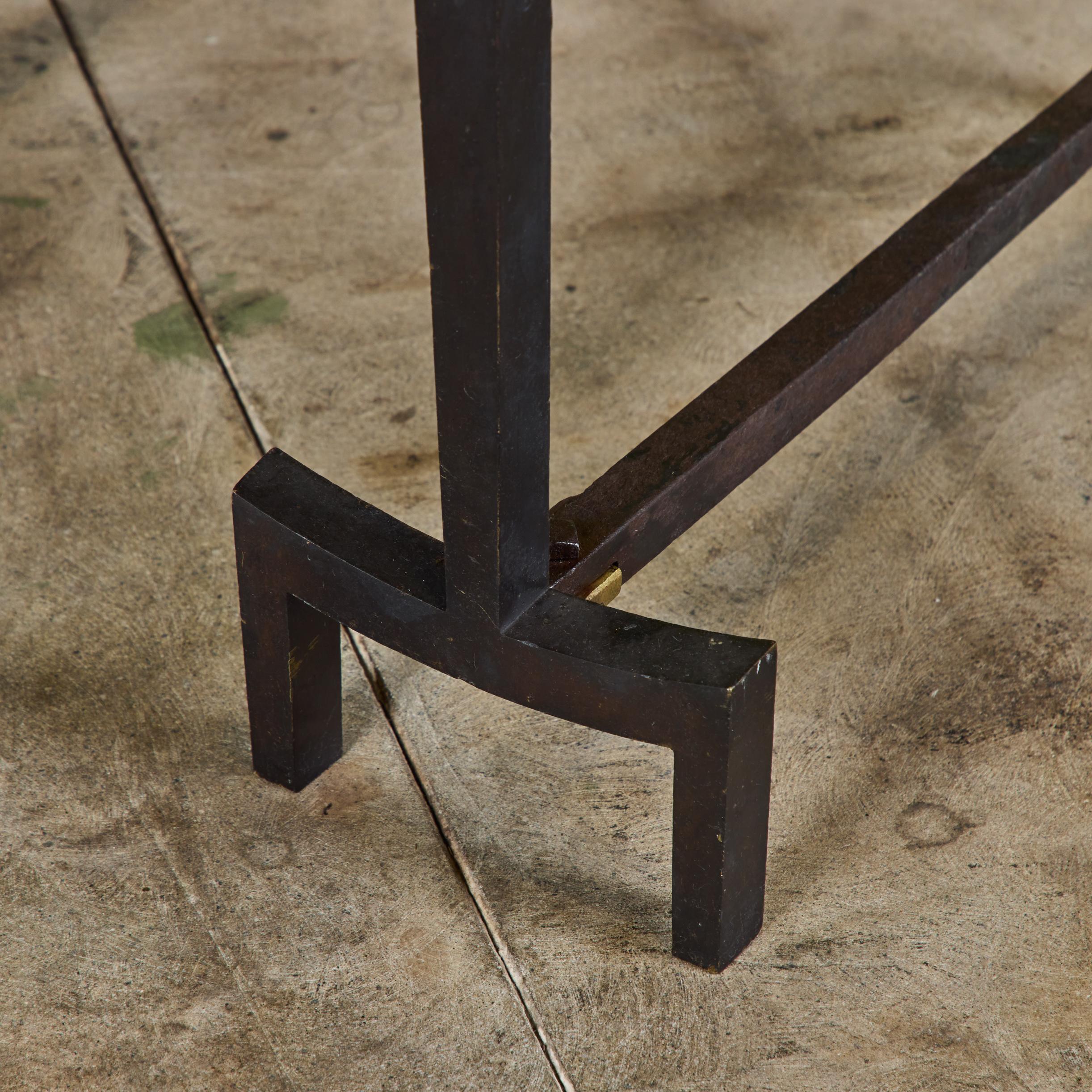 Pair of Brass Andirons by Saarinen Swanson Group For Sale 6