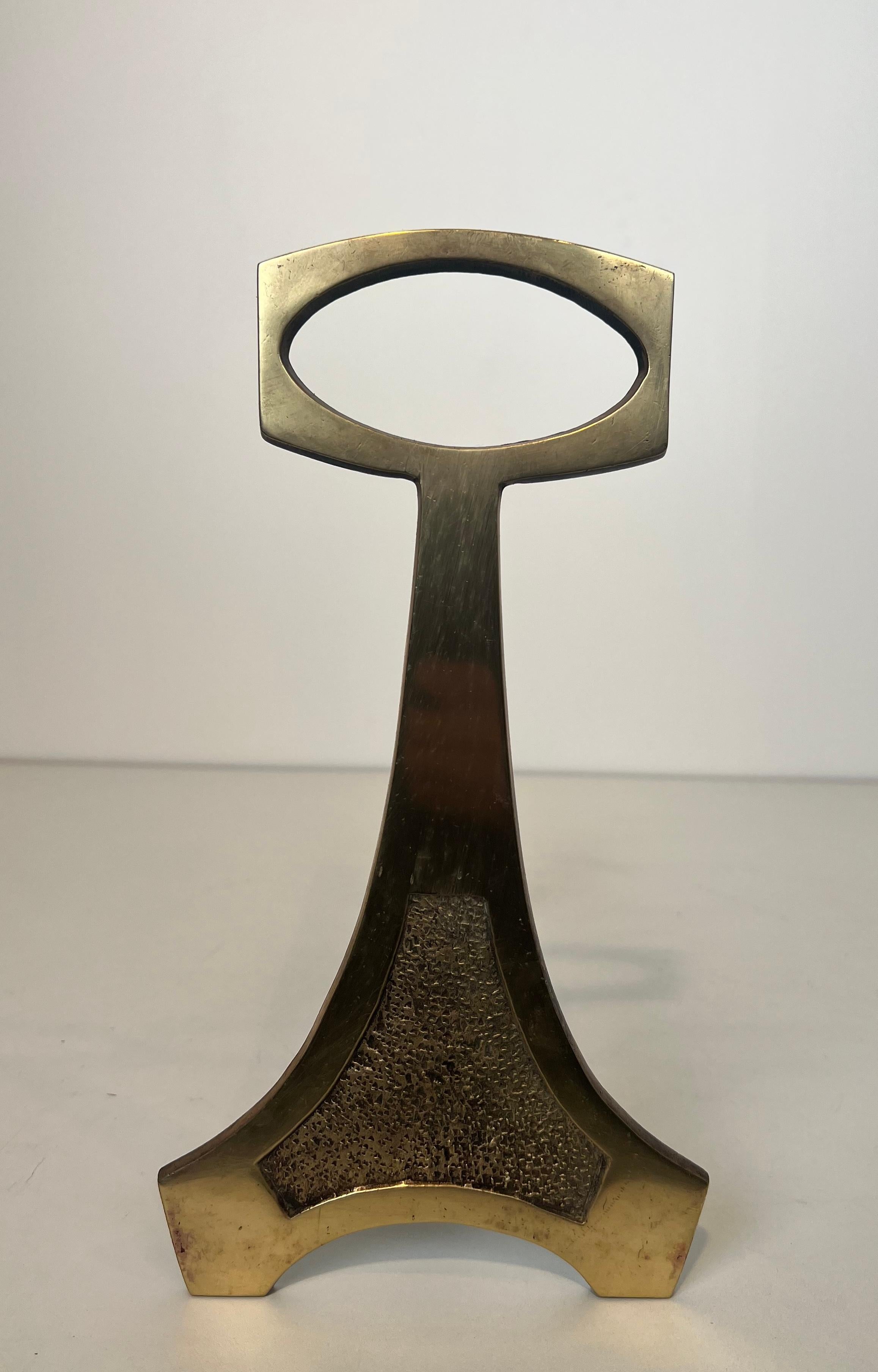 Ottone Coppia di androni in ottone in stile Arts & Crafts in vendita