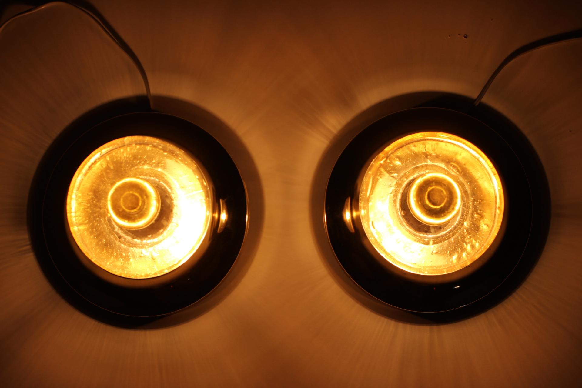 Pair of Brass Austria Wall Lamps, 1950's For Sale 1
