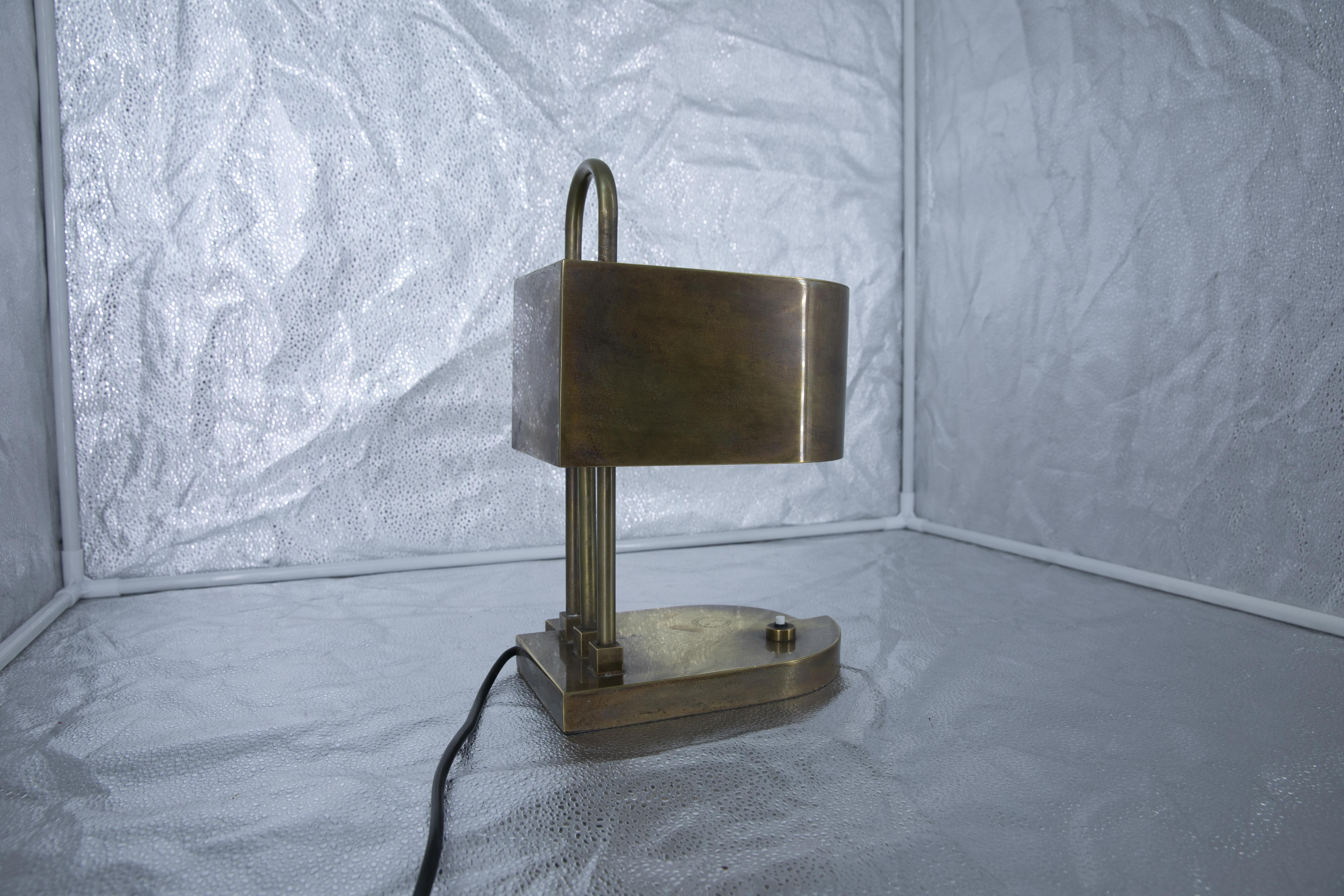 Pair of Brass Bauhaus Bedside Lamp, Made in Germany, 1920s-1930s 1