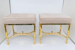Pair of Brass Benches