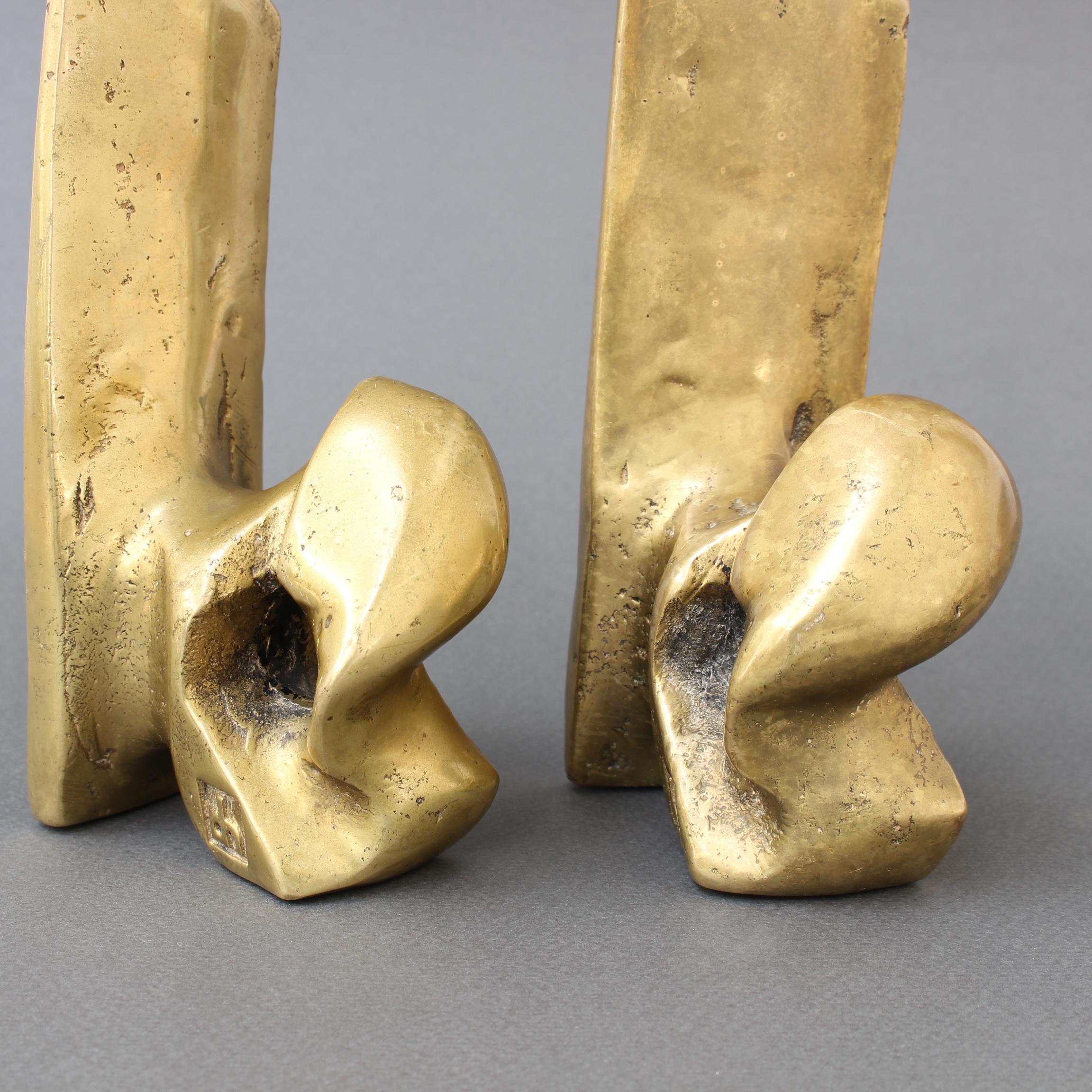 Pair of Brass Bookends by David Marshall, 'circa 1980s' 6