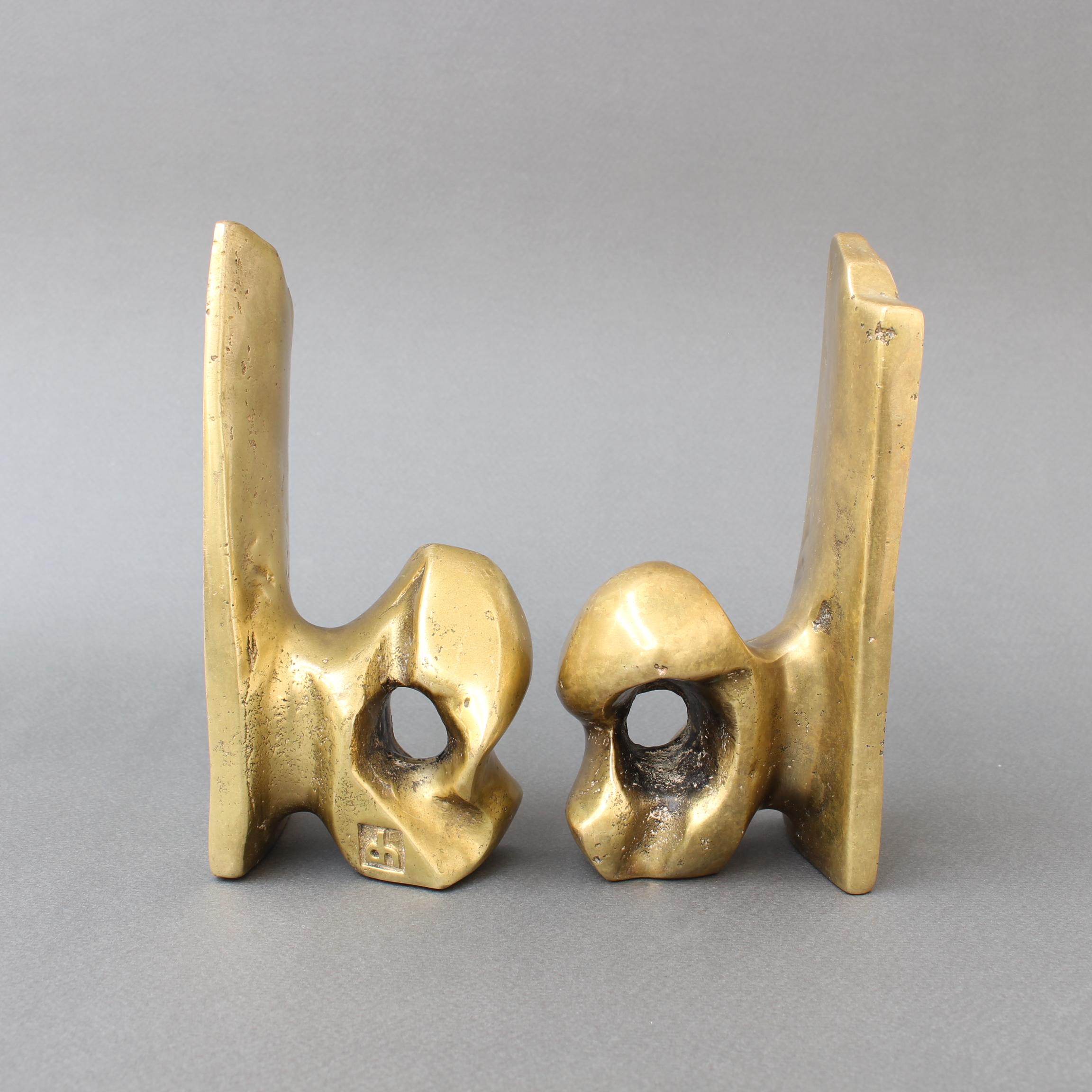 Pair of Brass Bookends by David Marshall, 'circa 1980s' 7