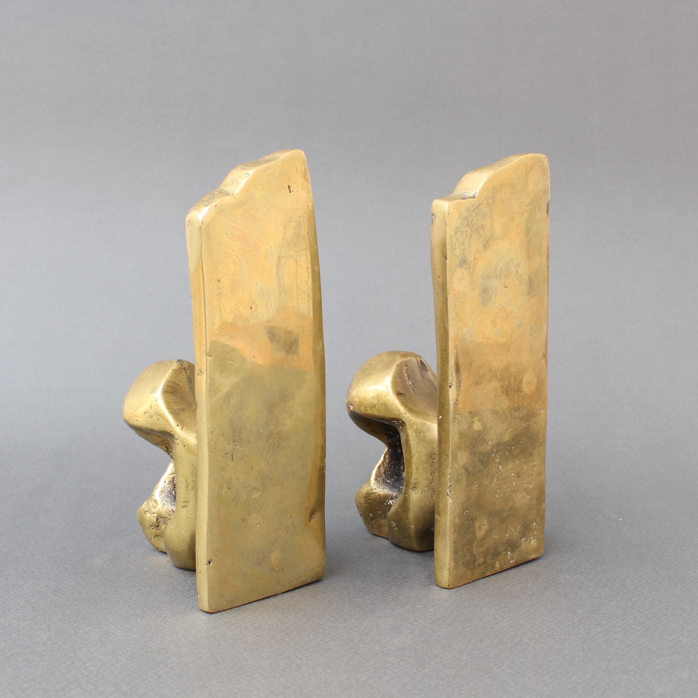 Pair of Brass Bookends by David Marshall, 'circa 1980s' 3