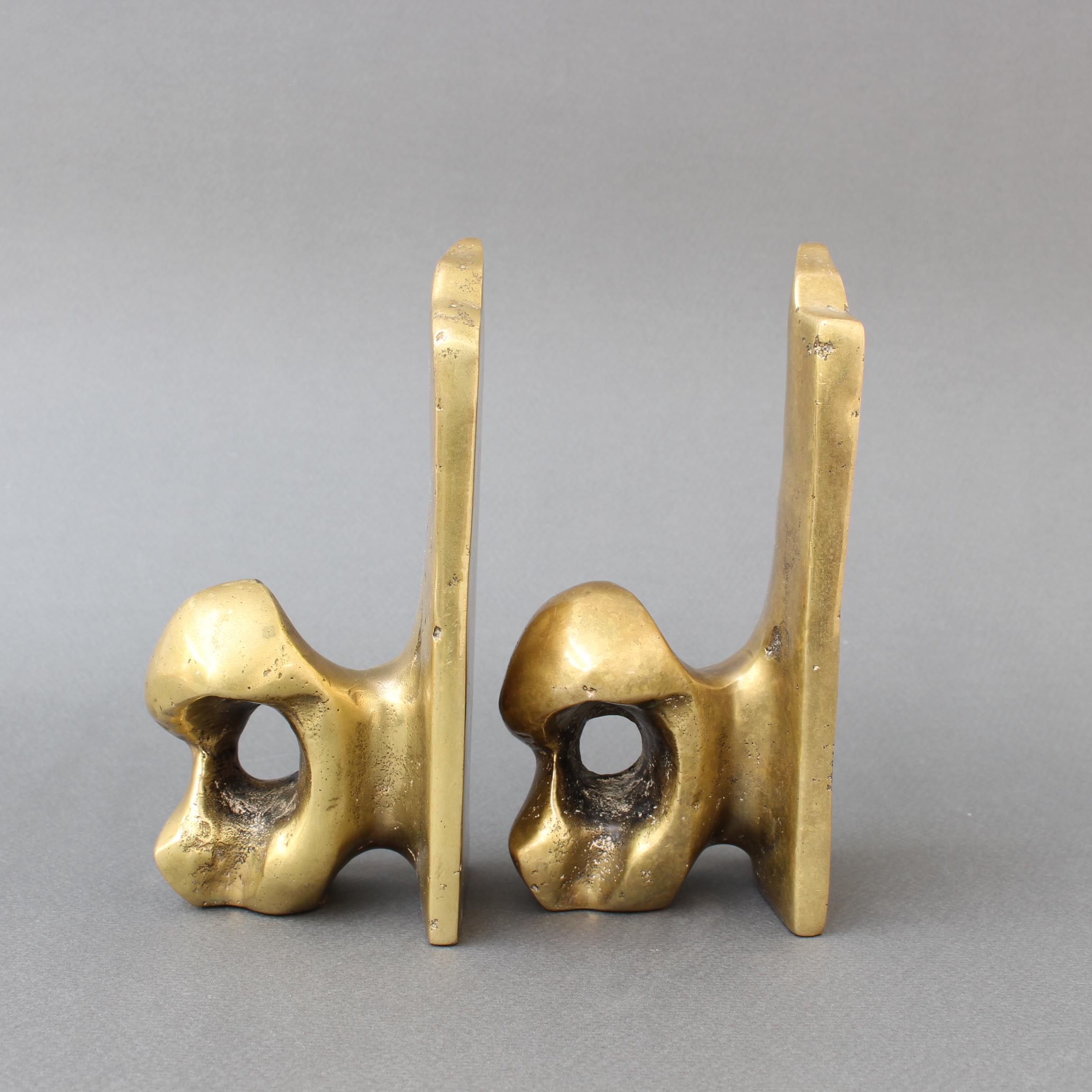 Pair of Brass Bookends by David Marshall, 'circa 1980s' 4